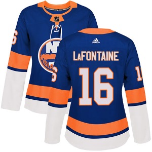 Women's Authentic New York Islanders Pat LaFontaine Royal Home Official Adidas Jersey