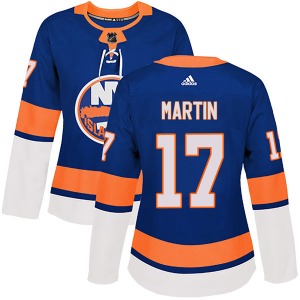 Women's Authentic New York Islanders Matt Martin Royal Home Official Adidas Jersey