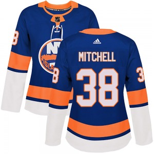 Women's Authentic New York Islanders Travis Mitchell Royal Home Official Adidas Jersey