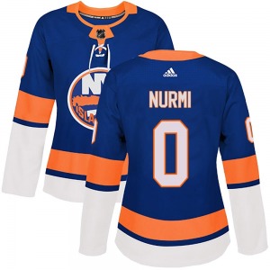 Women's Authentic New York Islanders Jesse Nurmi Royal Home Official Adidas Jersey