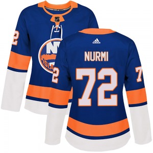 Women's Authentic New York Islanders Jesse Nurmi Royal Home Official Adidas Jersey