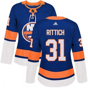 Women's Authentic New York Islanders David Rittich Royal Home Official Adidas Jersey
