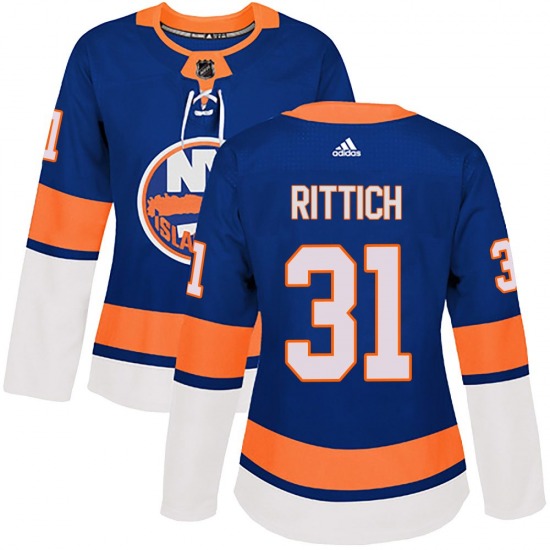 Women's Authentic New York Islanders David Rittich Royal Home Official Adidas Jersey