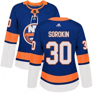 Women's Authentic New York Islanders Ilya Sorokin Royal Home Official Adidas Jersey