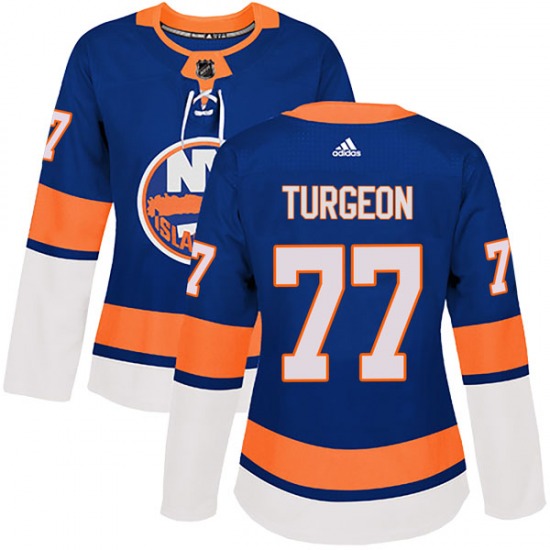 Women's Authentic New York Islanders Pierre Turgeon Royal Home Official Adidas Jersey