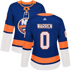 Women's Authentic New York Islanders Marshall Warren Royal Home Official Adidas Jersey