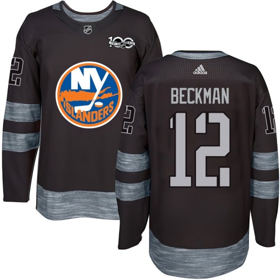 Youth Authentic New York Islanders Adam Beckman Black 1917-2017 100th Anniversary Official Jersey
