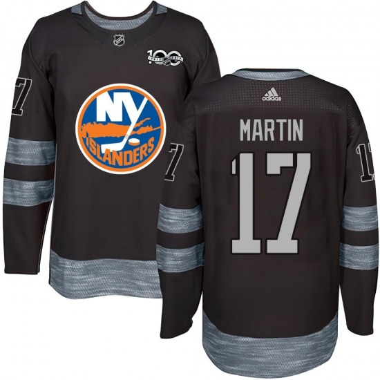 Youth Authentic New York Islanders Matt Martin Black 1917-2017 100th Anniversary Official Jersey