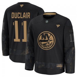 Adult Premium New York Islanders Anthony Duclair Black 2024 Military Appreciation Practice Official Fanatics Jersey