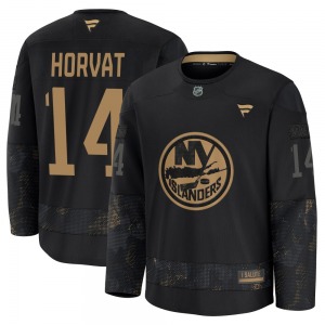 Adult Premium New York Islanders Bo Horvat Black 2024 Military Appreciation Practice Official Fanatics Jersey