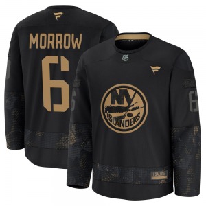 Adult Premium New York Islanders Ken Morrow Black 2024 Military Appreciation Practice Official Fanatics Jersey
