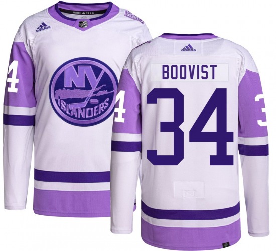 Youth Authentic New York Islanders Adam Boqvist Hockey Fights Cancer Official Adidas Jersey