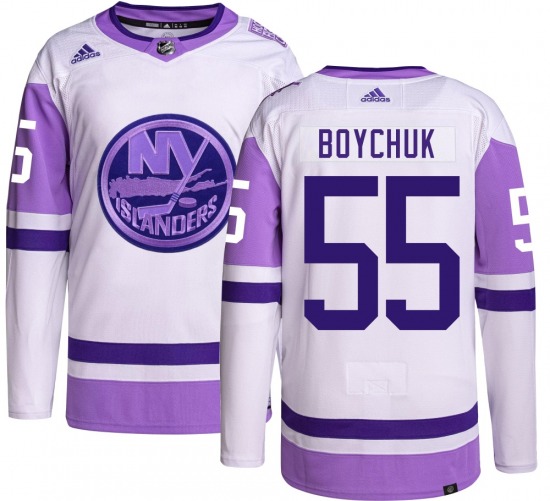 Youth Authentic New York Islanders Johnny Boychuk Hockey Fights Cancer Official Adidas Jersey