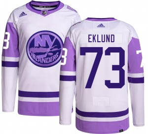 Youth Authentic New York Islanders Victor Eklund Hockey Fights Cancer Official Adidas Jersey