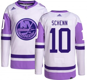 Youth Authentic New York Islanders Brayden Schenn Hockey Fights Cancer Official Adidas Jersey