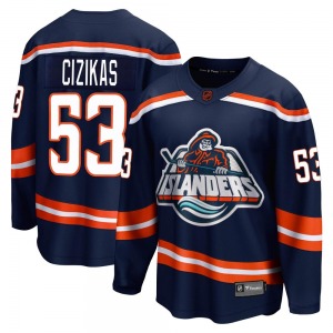 Adult Breakaway New York Islanders Casey Cizikas Navy Special Edition 2.0 Official Fanatics Branded Jersey