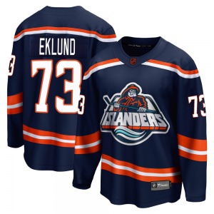 Adult Breakaway New York Islanders Victor Eklund Navy Special Edition 2.0 Official Fanatics Branded Jersey