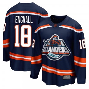 Adult Breakaway New York Islanders Pierre Engvall Navy Special Edition 2.0 Official Fanatics Branded Jersey