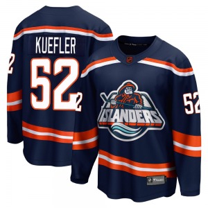 Adult Breakaway New York Islanders Daylan Kuefler Navy Special Edition 2.0 Official Fanatics Branded Jersey