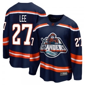 Adult Breakaway New York Islanders Anders Lee Navy Special Edition 2.0 Official Fanatics Branded Jersey