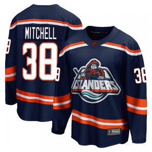 Adult Breakaway New York Islanders Travis Mitchell Navy Special Edition 2.0 Official Fanatics Branded Jersey