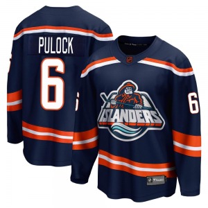 Adult Breakaway New York Islanders Ryan Pulock Navy Special Edition 2.0 Official Fanatics Branded Jersey
