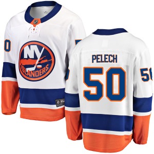 Youth Breakaway New York Islanders Adam Pelech White Away Official Fanatics Branded Jersey
