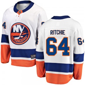 Youth Breakaway New York Islanders Calum Ritchie White Away Official Fanatics Branded Jersey