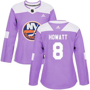Women's Authentic New York Islanders Garry Howatt Purple Fights Cancer Practice Official Adidas Jersey