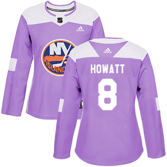 Women's Authentic New York Islanders Garry Howatt Purple Fights Cancer Practice Official Adidas Jersey