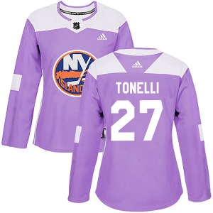 Women's Authentic New York Islanders John Tonelli Purple Fights Cancer Practice Official Adidas Jersey