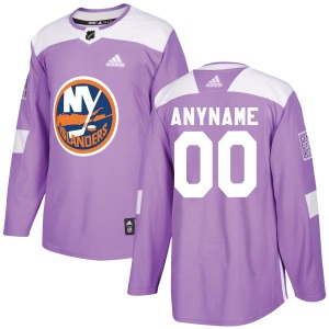 Adult Authentic New York Islanders Stefan Persson Purple Fights Cancer Practice Official Adidas Jersey