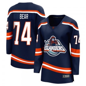 Women's Breakaway New York Islanders Ethan Bear Navy Special Edition 2.0 Official Fanatics Branded Jersey