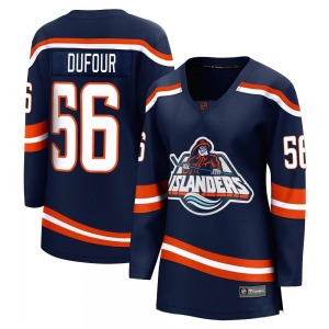 Women's Breakaway New York Islanders William Dufour Navy Special Edition 2.0 Official Fanatics Branded Jersey