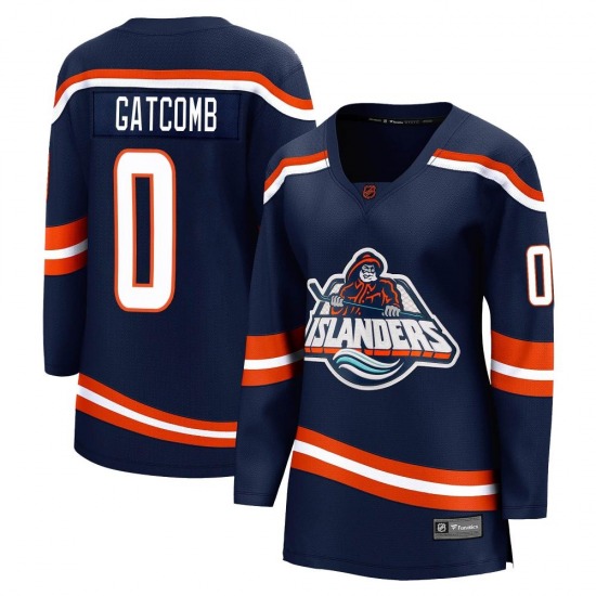 Women's Breakaway New York Islanders Marc Gatcomb Navy Special Edition 2.0 Official Fanatics Branded Jersey