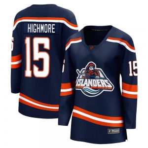 Women's Breakaway New York Islanders Matthew Highmore Navy Special Edition 2.0 Official Fanatics Branded Jersey