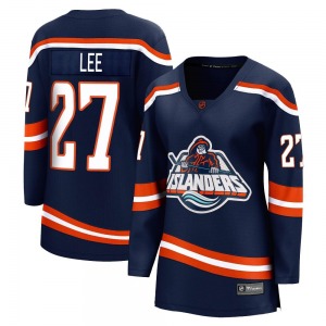 Women's Breakaway New York Islanders Anders Lee Navy Special Edition 2.0 Official Fanatics Branded Jersey