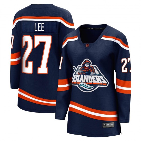 Women's Breakaway New York Islanders Anders Lee Navy Special Edition 2.0 Official Fanatics Branded Jersey