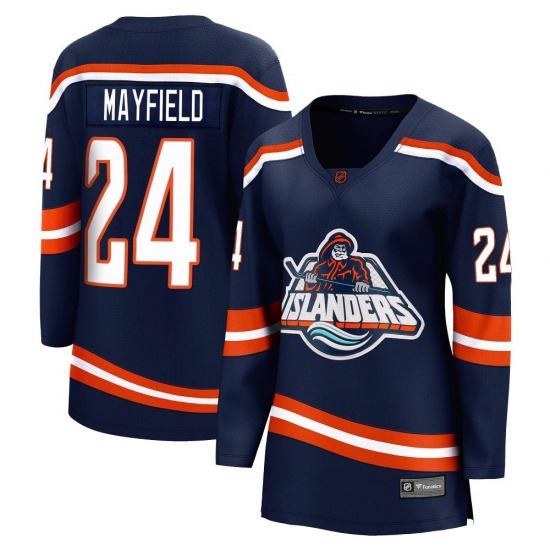 Women's Breakaway New York Islanders Scott Mayfield Navy Special Edition 2.0 Official Fanatics Branded Jersey
