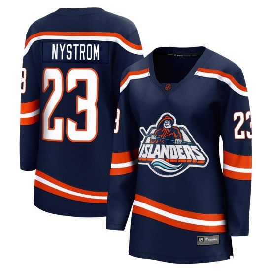 Women's Breakaway New York Islanders Bob Nystrom Navy Special Edition 2.0 Official Fanatics Branded Jersey