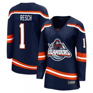 Women's Breakaway New York Islanders Glenn Resch Navy Special Edition 2.0 Official Fanatics Branded Jersey