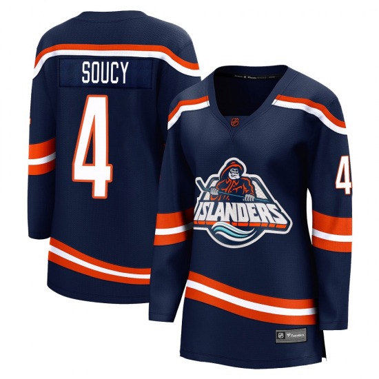 Women's Breakaway New York Islanders Carson Soucy Navy Special Edition 2.0 Official Fanatics Branded Jersey