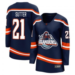 Women's Breakaway New York Islanders Brent Sutter Navy Special Edition 2.0 Official Fanatics Branded Jersey