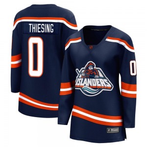 Women's Breakaway New York Islanders Camden Thiesing Navy Special Edition 2.0 Official Fanatics Branded Jersey