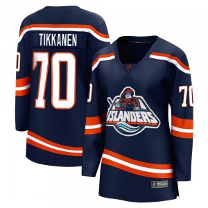 Women's Breakaway New York Islanders Henrik Tikkanen Navy Special Edition 2.0 Official Fanatics Branded Jersey