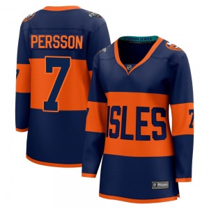 Women's Breakaway New York Islanders Stefan Persson Navy 2024 Stadium Series Official Fanatics Branded Jersey