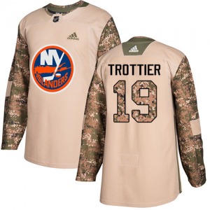 Adult Authentic New York Islanders Bryan Trottier Camo Veterans Day Practice Official Adidas Jersey